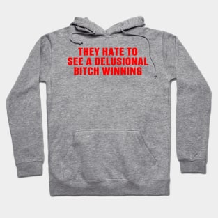 They Hate To See A Delusional Bitch Winning Hoodie